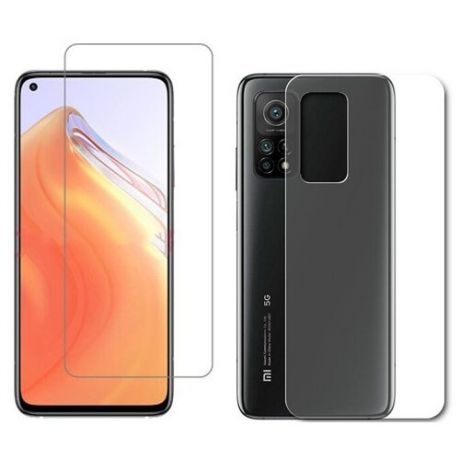 Гидрогелевая пленка LuxCase для Xiaomi Mi 10T 0.14mm Front and Back Matte 86755