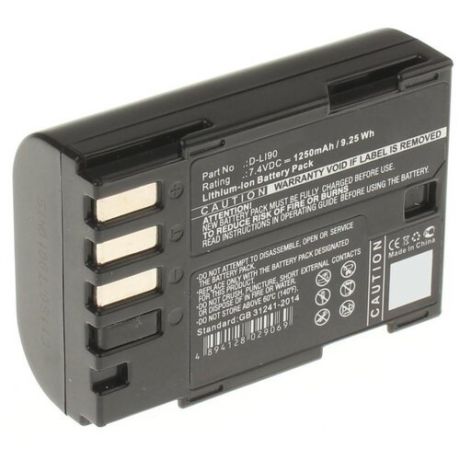 Аккумуляторная батарея iBatt 1250mAh для Pentax K-5 II, 645Z, K5 IIS, K3II, K5II, K5IIs
