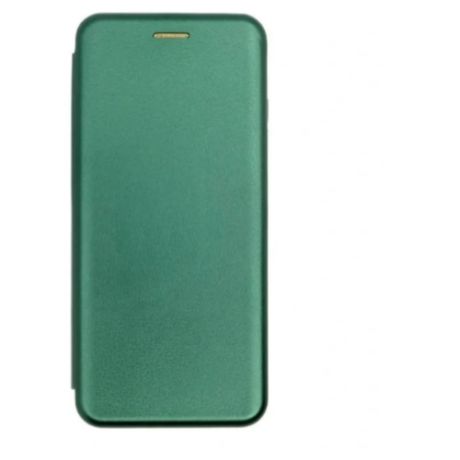Чехол книжка изумрудный / зеленый цвет для Samsung galaxy A52 / самсунг А52 с магнитным замком, подставкой для телефона и кармана для карт или денег