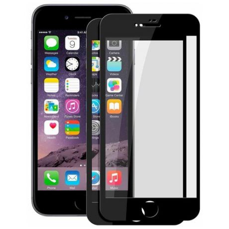 Комплект закаленных стекол 2 штуки / Защитное стекло на iPhone 7 / 8 / SE2020 /полноклеевое/полноэкранное/стекло для айфон 7/8/СЕ 2020