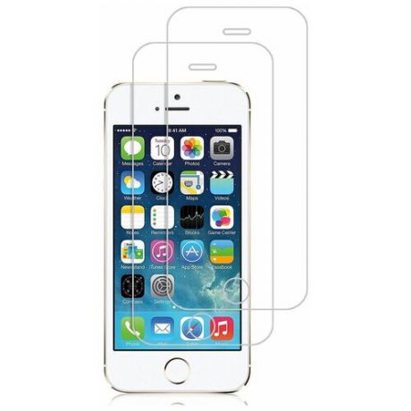 Защитное стекло для iPhone 5/5S/5SE (комплект 2 шт.)
