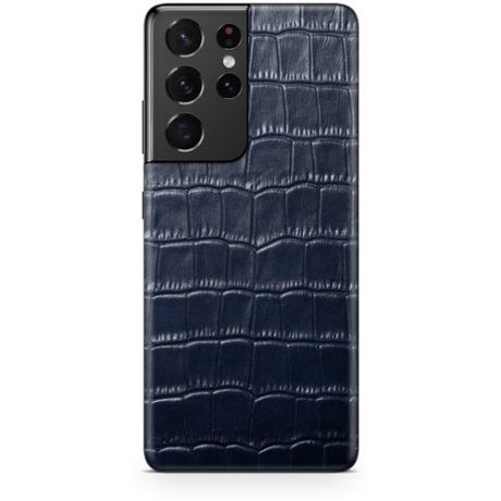 Кожаная наклейка FBR Skinz Reptile для Samsung Galaxy S21 Ultra синий