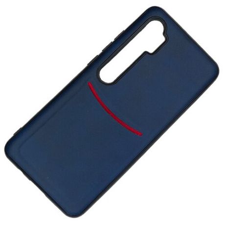Чехол ILEVEL с кармашком для Xiaomi Mi Note 10/ CC9 PRO темно-синий