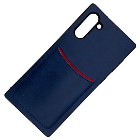 Чехол ILEVEL с кармашком для Samsung Galaxy NOTE 10 темно-синий
