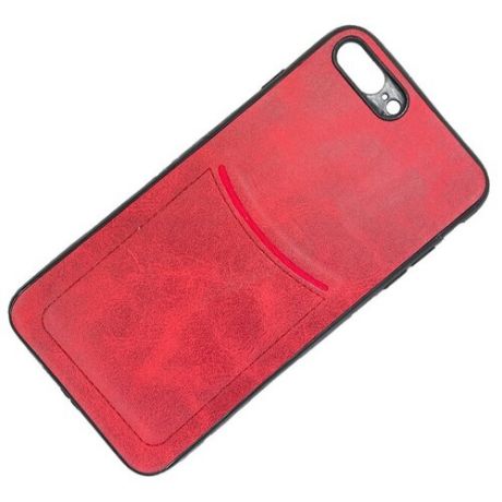 Чехол ILEVEL с кармашком для iPhone 7 PLUS / 8 PLUS красный