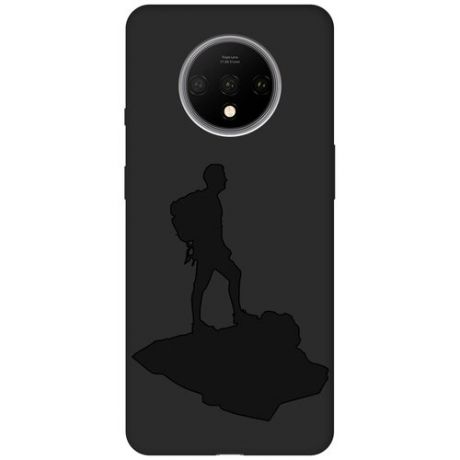 Матовый чехол Volleyball для OnePlus 7T / ВанПлюс 7Т с эффектом блика черный