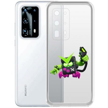 Чехол-накладка Clear Case Brawl Stars-Вирус 8-БИТ для Huawei P40 Pro+