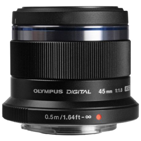 Объектив Olympus M.Zuiko Digital 45mm f/1.8, черный (