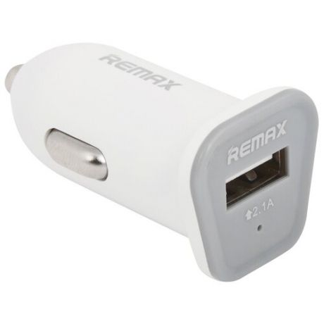Автомобильное зарядное устройство REMAX с USB выходом Car Charger RCC101 ток заряда 2,1А (белое)