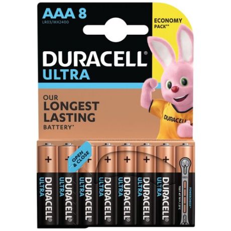 Батарейка DURACELL Ultra Power LR03-2BL MX2400, 2 шт AAA