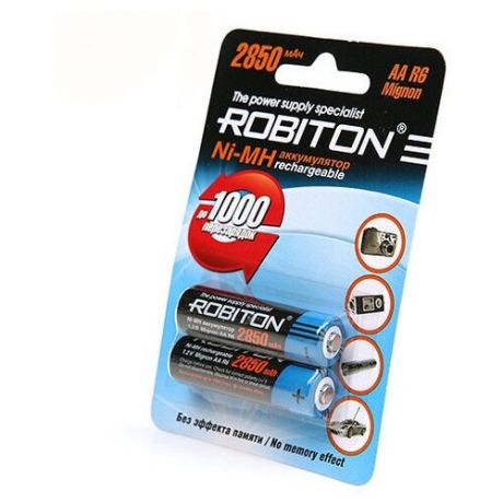 Аккумулятор ROBITON LR6 AA 2850 mAh (уп 2 шт)