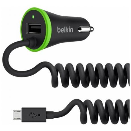 Belkin Автомобильное зарядное устройство Belkin F8M890bt04-BLK USB microUSB 3.4A черный