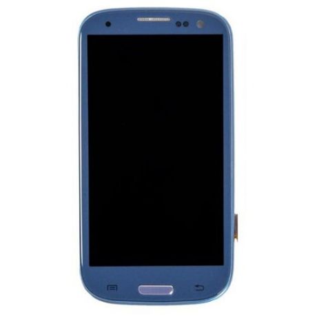 Дисплей RocknParts для Samsung Galaxy S3 GT-I9305 AAA в сборе с тачскрином и передней панелью Blue 690995