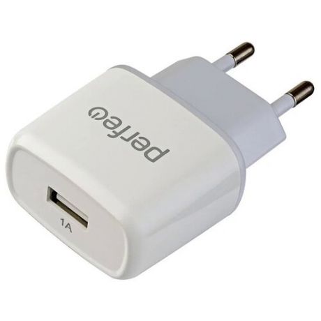 Зарядное устройство Perfeo USB 1А White I4625