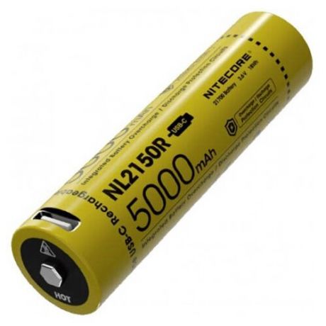 Аккумулятор Nitecore 21700 Li-Ion 5000mAh NL2150R / 19452