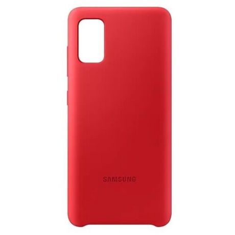 Чехол Samsung A41 Silicone Cover красный
