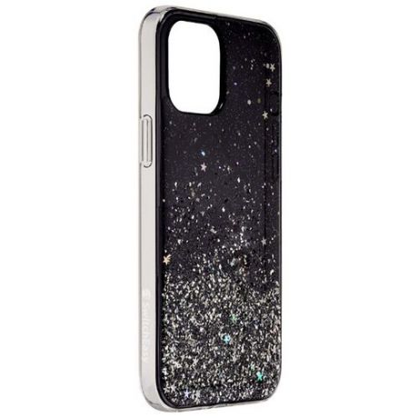Чехол-накладка SwitchEasy Starfield для смартфона iPhone 12/12 Pro, Поликарбонат/полиуретан, Transparent Black, Черный GS-103-122-171-66