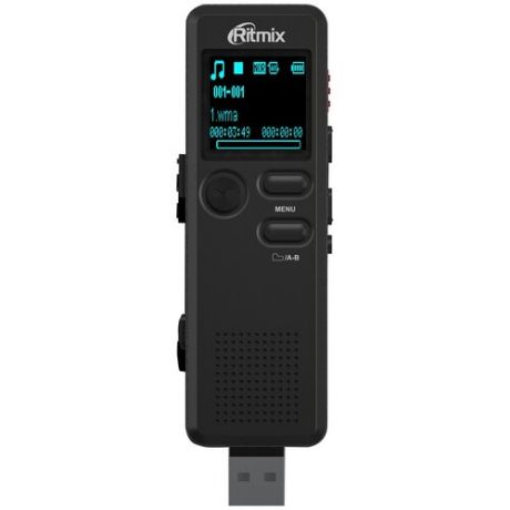 Цифровой диктофон RITMIX RR-610 4Gb, черный