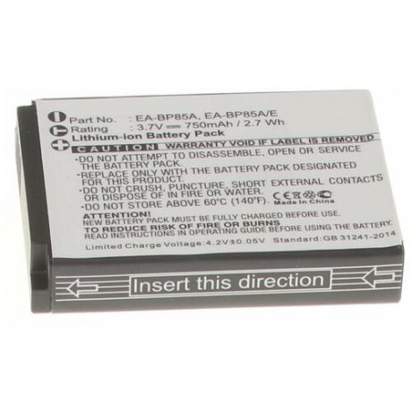 Аккумулятор iBatt iB-U1-F269 860mAh для Samsung Digimax PL210, Digimax SH100, Digimax WB210,