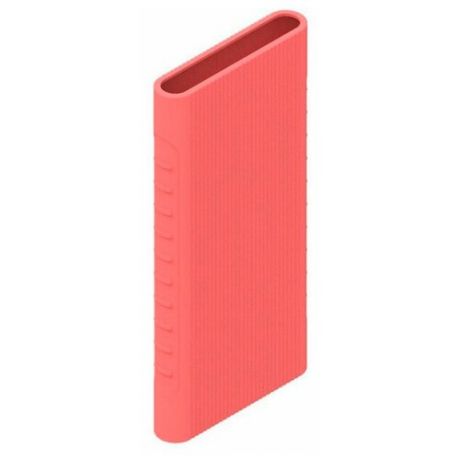Силиконовый чехол для внешнего аккумулятора Xiaomi Mi Power Bank 2S (2i) 10000 мА*ч (PLM09ZM), розовый