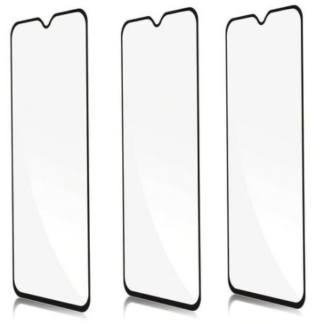 Защитное стекло для Samsung A20 / A30 / КОМПЛЕКТ 3 шт для Самсунг А20 / А30 / 9D на весь экран