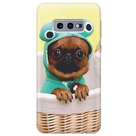 Чехол - накладка ArtColor для Samsung Galaxy S10e с принтом "Собака в смешной шапке"