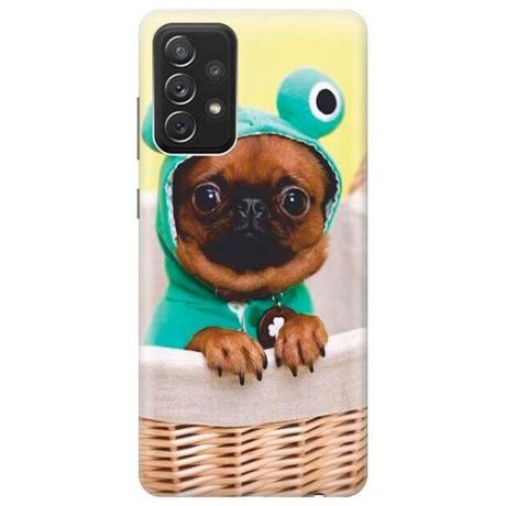 RE:PA Чехол - накладка ArtColor для Samsung Galaxy A72 с принтом "Собака в смешной шапке"