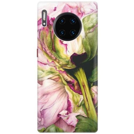 RE:PAЧехол - накладка ArtColor для Huawei Mate 30 Pro с принтом "Нежность цветка"