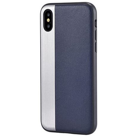 Чехол для сотового телефона Comma Jezz case Blue для Apple iPhone X, темно- синий