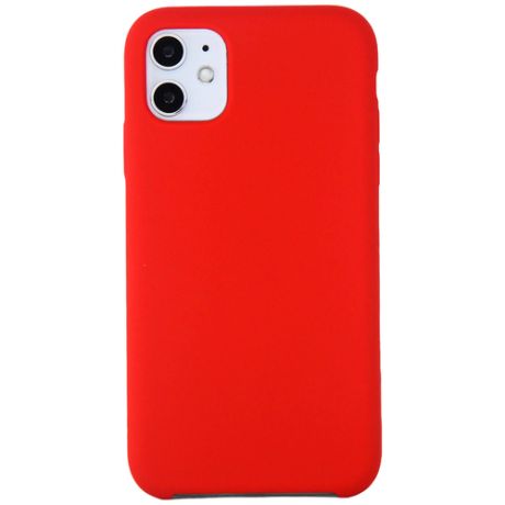 Силиконовая накладка без логотипа (Silicone Case) для Apple iPhone 11 красный