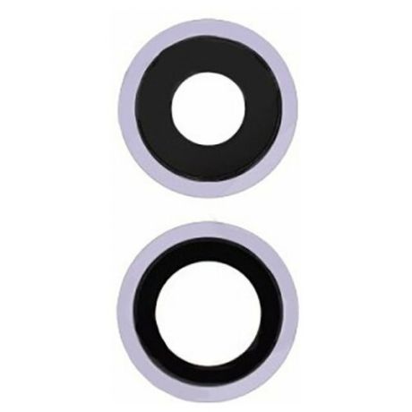 Стекло камеры для iPhone 11 (Фиолетовый) (комплект 2шт)