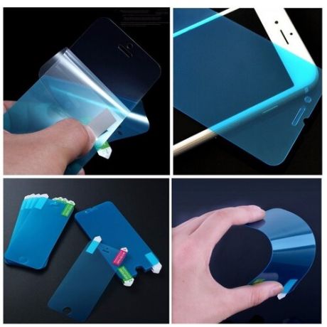 Nano пленка ультра тонкая для iPhone 7 (Голубой)
