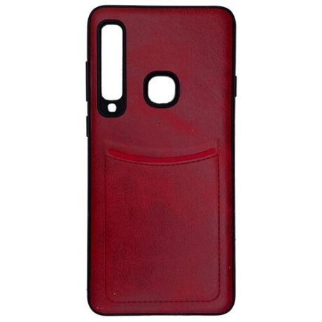 Чехол ILEVEL с кармашком для Samsung A9 2018 красный