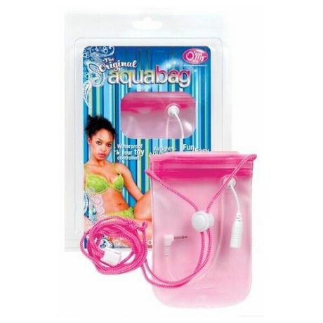 Аквамешок для защиты выносного блока питания вибратора Aqua Bag / розовый