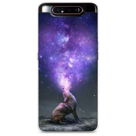 Силиконовый чехол "Космос 20" на Samsung Galaxy A80 / Самсунг Гэлакси A80