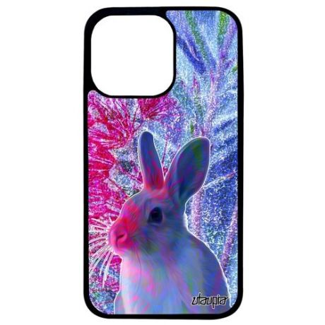 Защитный чехол для мобильного // Apple iPhone 13 Pro // "Кролик" Шиншилла Животные, Utaupia, цветной