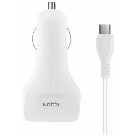 АЗУ NOBBY 2USB 3.4A + кабель 1.2м micro USB черный