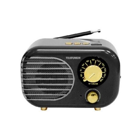 Радиоприёмник Telefunken TF-1682UB черный с золотым