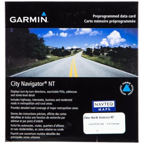 Автомобильные карты дорог Garmin City Navigator North America NT