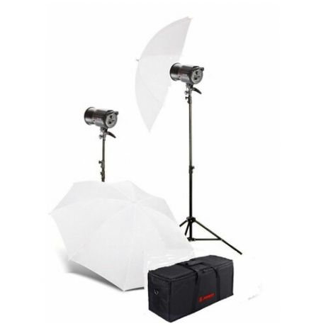 Комплект постоянного освещения Jinbei QZ-1000 Quartz Light 3200K Translucent Softlight Umbrella Kit №2