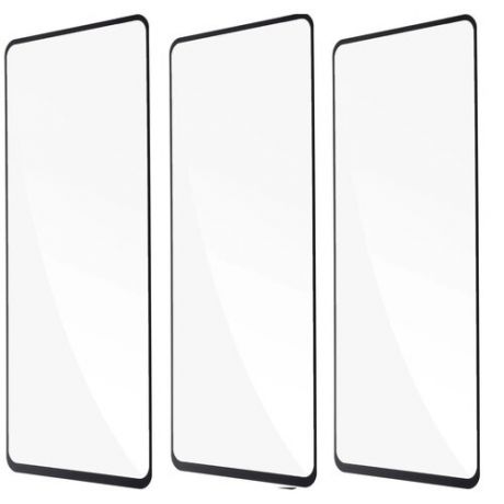 Защитное стекло для Samsung A21S (2020) / КОМПЛЕКТ 3 шт для Самсунг / 9D на весь экран