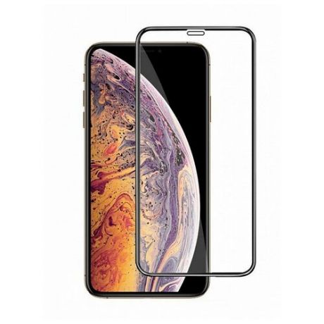 Защитное стекло для Apple iPhone 11 Pro / X / XS / Защитное стекло на айфон 11 Pro / X / XS (полная проклейка, черная рамка)