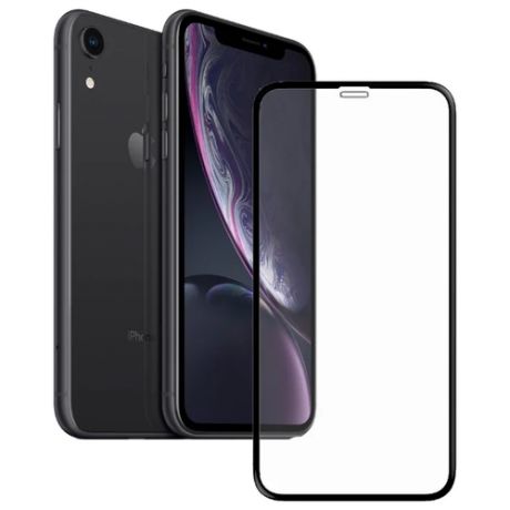 Полноэкранное защитное стекло IPhone Xr / 11 с рамкой (Full Glue Полное покрытие) 9D