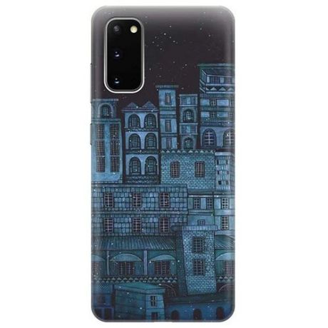 Чехол - накладка ArtColor для Samsung Galaxy S20 с принтом "Ночь над городом"