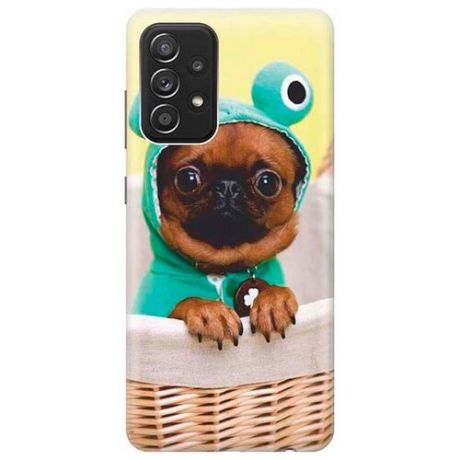 RE:PA Чехол - накладка ArtColor для Samsung Galaxy A52 с принтом "Собака в смешной шапке"