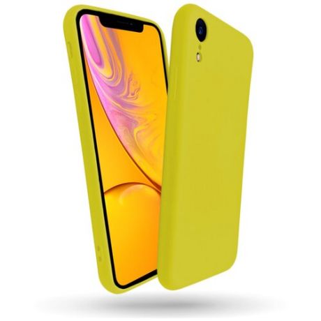Чехол для iPhone XR противоударный, желтый,Lumobook LB-CS1-05