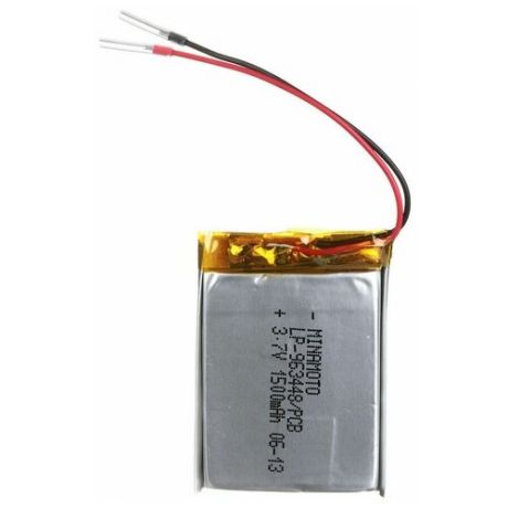 Аккумулятор MINAMOTO LP-963448/ PCB, Li-Pol, 3.7 В, 1500 мАч, призма со схемой защиты