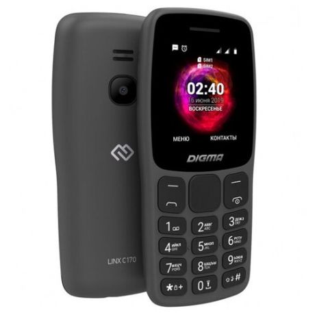 Сотовый телефон DIGMA LINX C170 Graphite