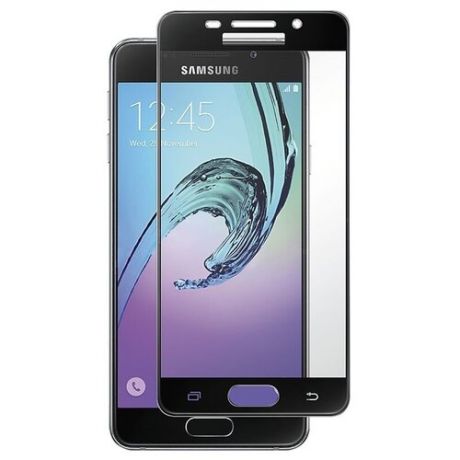 Защитное стекло для телефона Samsung A7 2016 3D черное