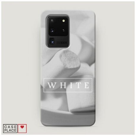 Чехол Пластиковый Samsung Galaxy S20 Ultra White цвет